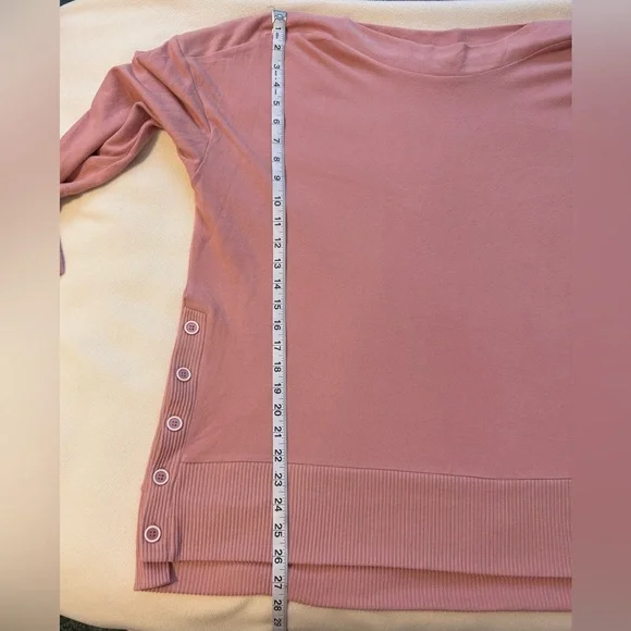 Blush Pink Button-Detail Sweater 2X - Picture 7 of 12